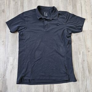 Arc'teryx Men's Black Captive Short Sleeve Polo Shirt Large Active Performance